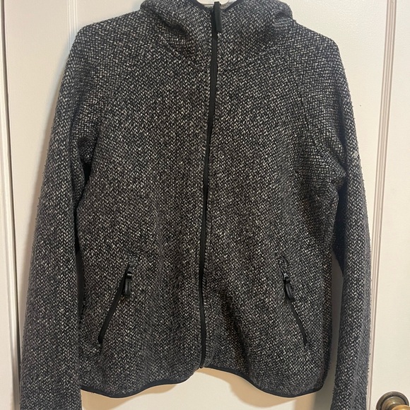 Black and White Zip-Up Jacket - Picture 1 of 4